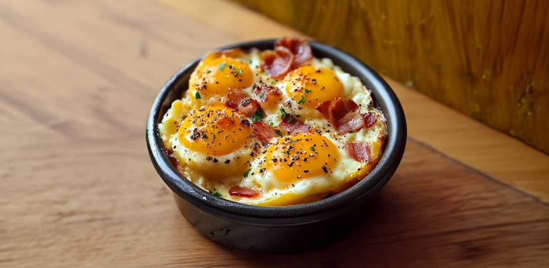 Oeuf Cocotte Au Reblochon Et Lardons