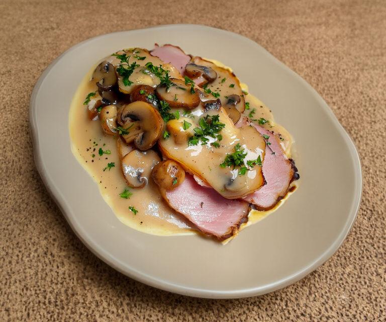 Jambon à la Sauce Madère et Champignons : Un Plat Savoureux et Facile à