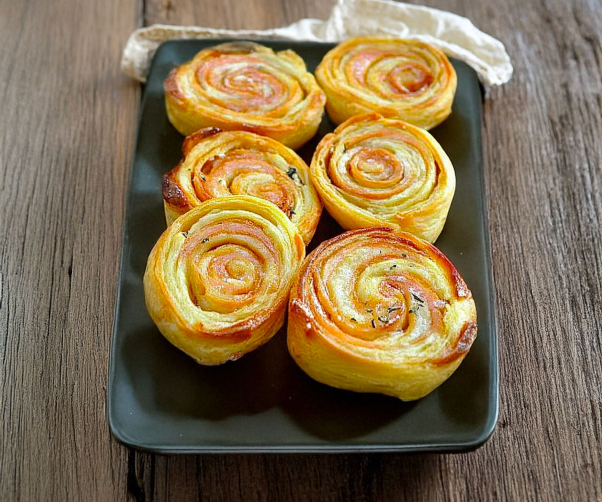 🌀 Roulés Feuilletés au Saumon Fumé et Fromage Frais – Recettes